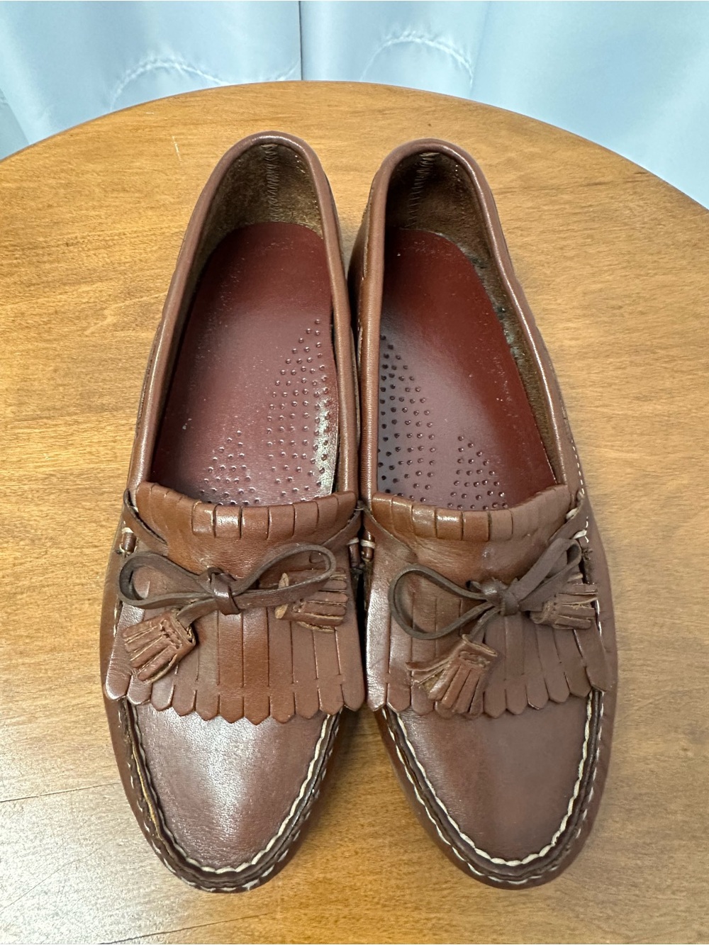 Vintage Dexter Women's Brown Tassel leather Loafers size 8.5